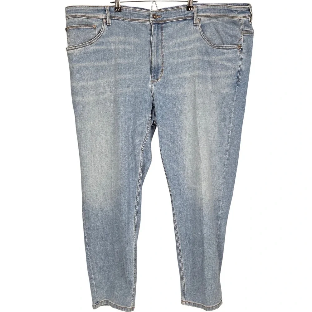 Tommy Bahama Indigo Palms Jeans Men 48x30 Light Wash Straight Stretch Blue Denim